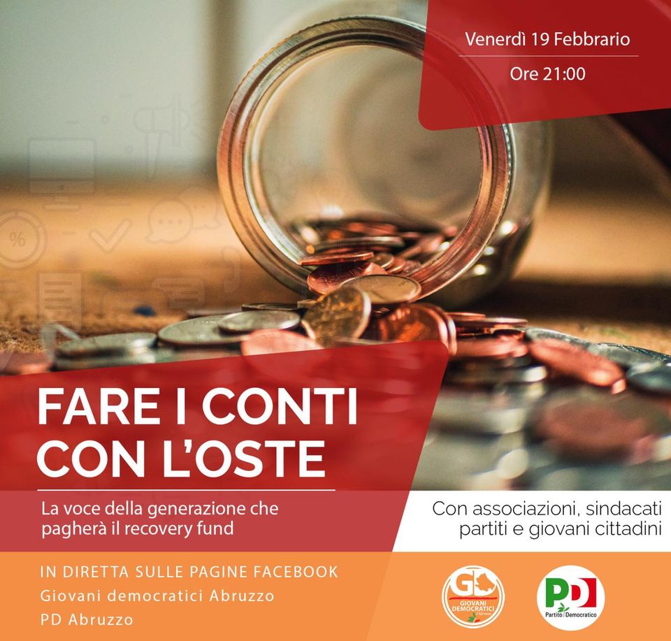 Fare i conti con l’oste: venerdì 19 febbraio l’iniziativa dei gd abruzzo