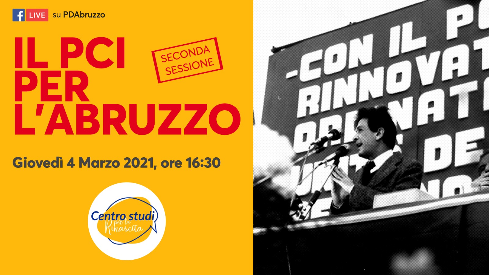 Il Pci per l’Abruzzo: giovedì 4 marzo la seconda parte