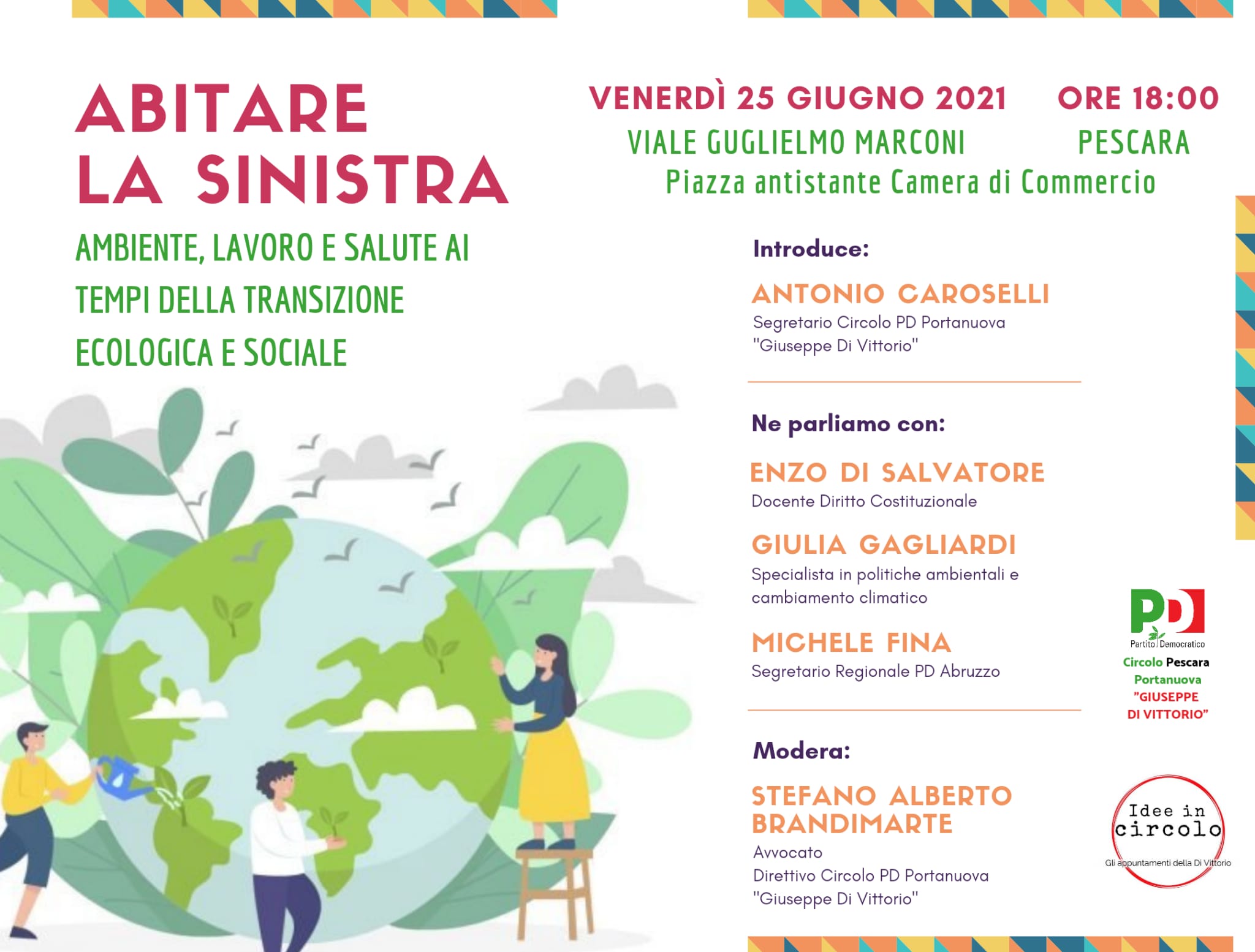 Abitare la sinistra: il 25 giugno l’evento del circolo Di Vittorio