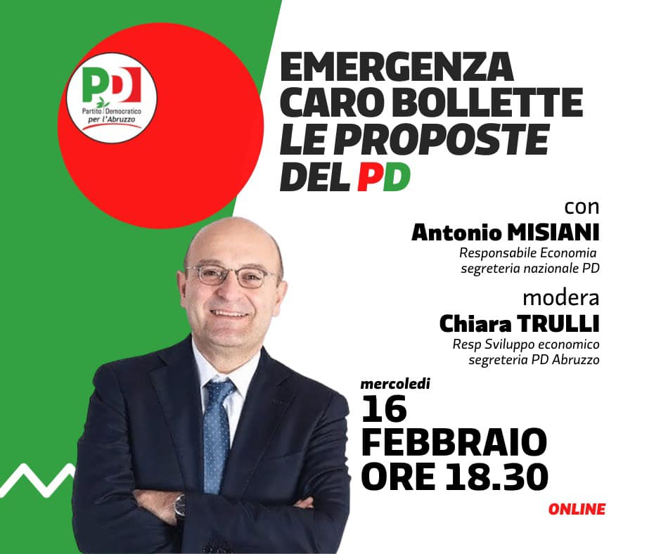 Emergenza caro bollette: le proposte del Pd. Il 16 febbraio l’incontro con Misiani