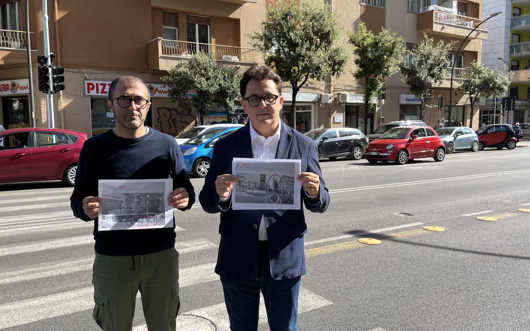 Viale Marconi a Pescara, la conferenza stampa di Blasioli