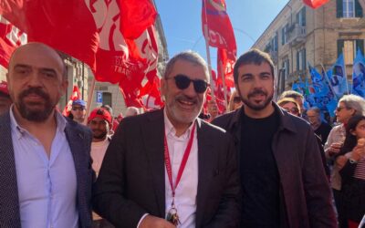 D’Amico a Lanciano alla manifestazione di Cgil e Uil: “Ragioni giuste, valorizzare ruolo sindacati”